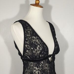 Flora Nikrooz Black Lace Chemise